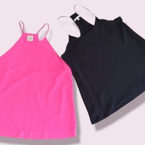 2 tops with halter neck